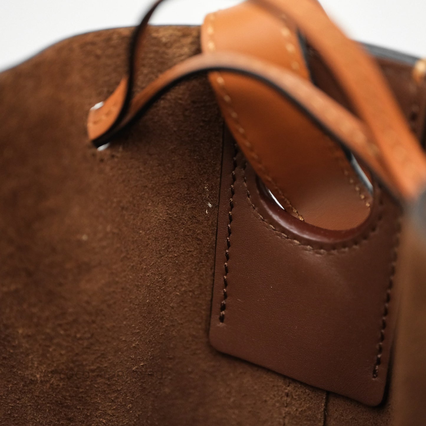Loewe Small Balloon Bucket Bag Brown Tan Calfskin