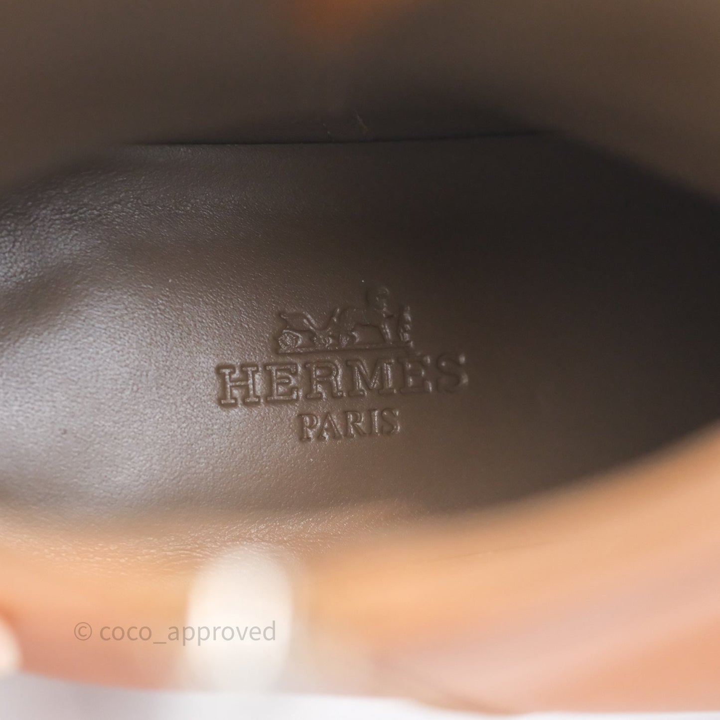 Hermès Saint Germain Ankle Boot Naturel Size 36