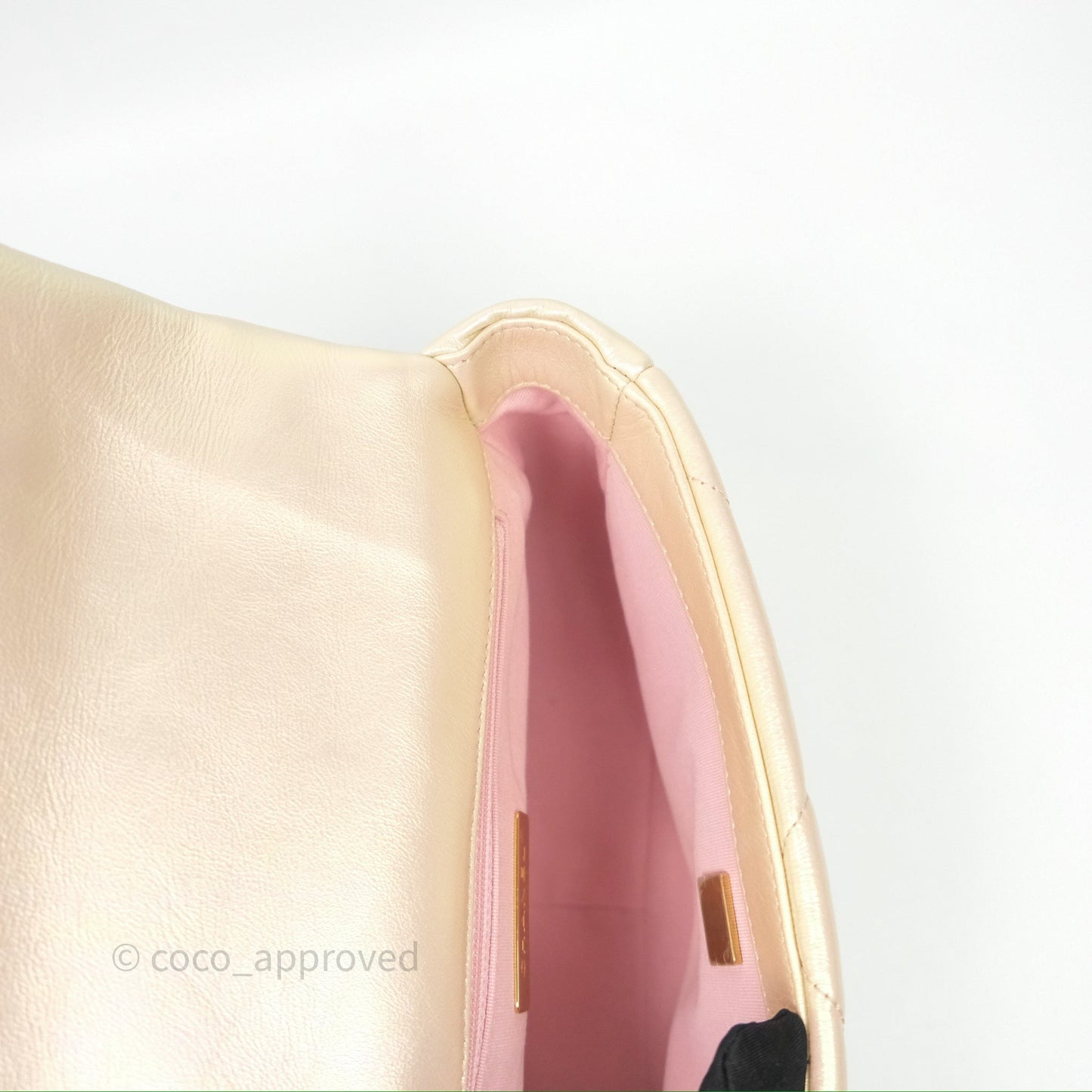 Chanel 19 Small Iridescent Pink Mixed Hardware