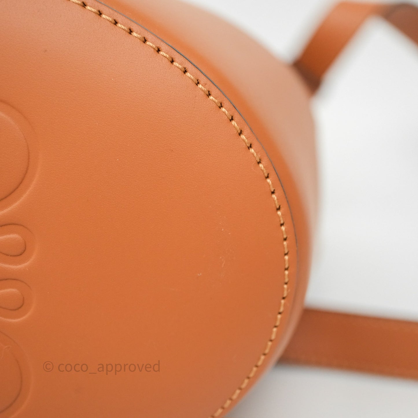 Loewe Small Balloon Bucket Bag Brown Tan Calfskin
