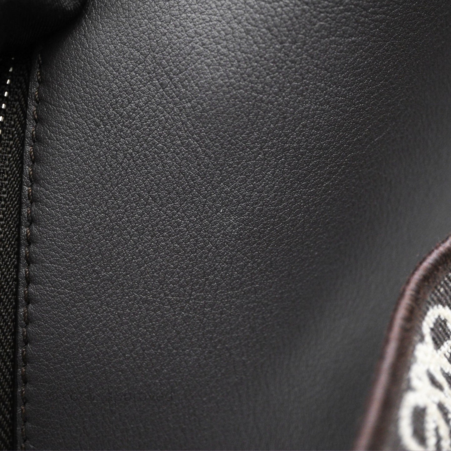 Loewe Small Cubi Bag In Supple Smooth Calfskin and Jacquard Dark Grey