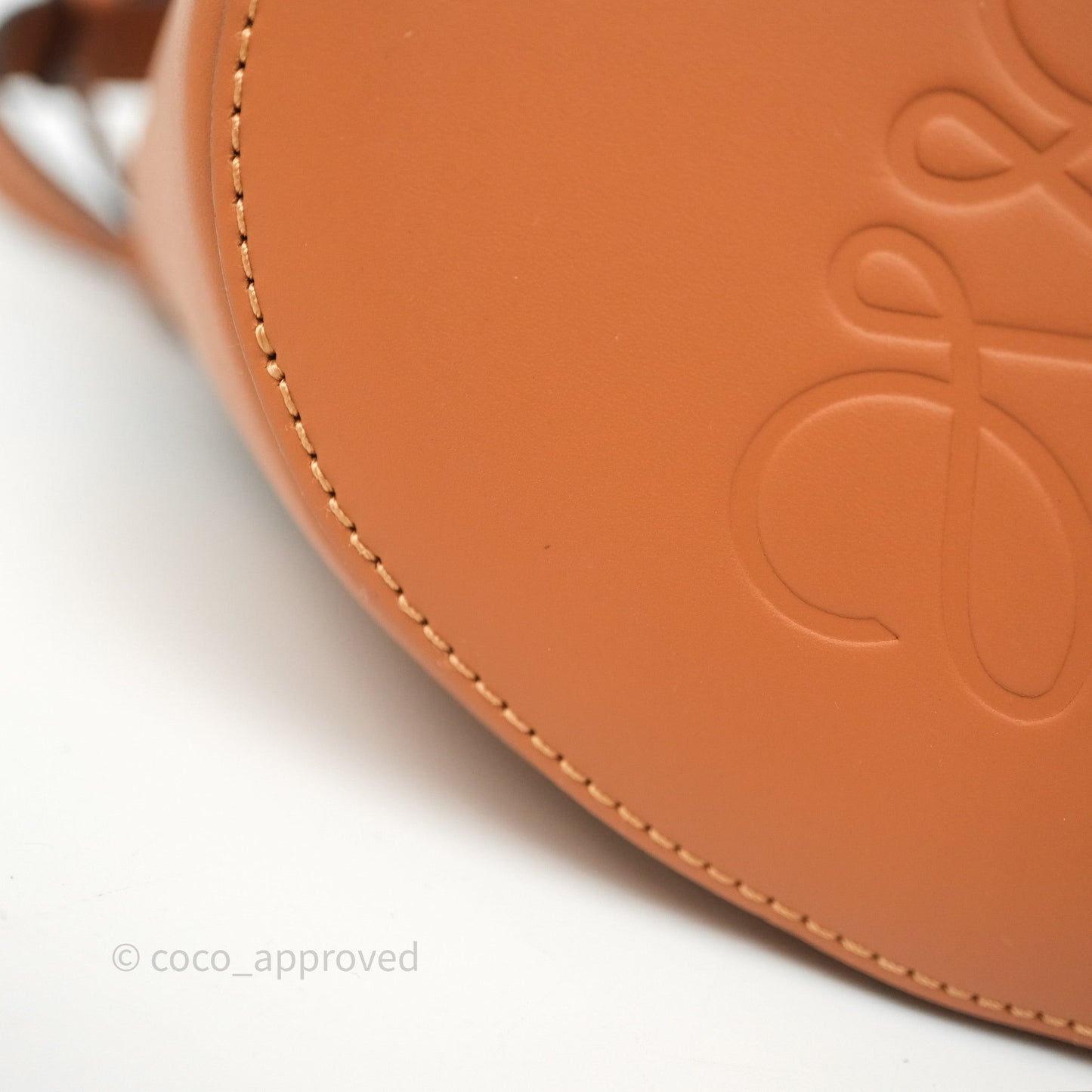 Loewe Small Balloon Bucket Bag Brown Tan Calfskin
