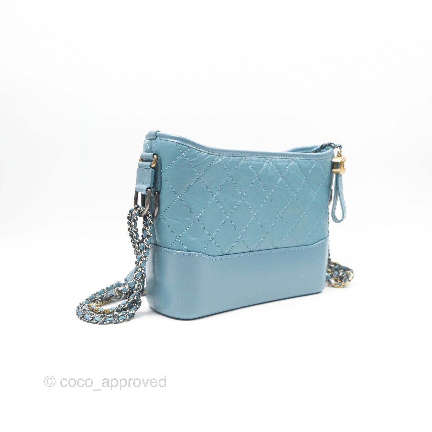 Chanel New Medium Gabrielle Blue Aged Calfskin