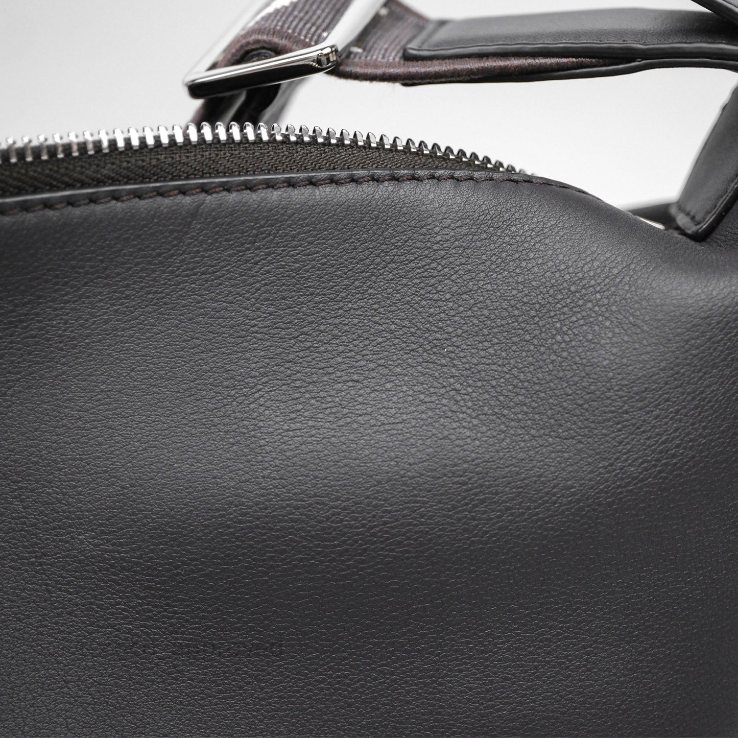 Loewe Small Cubi Bag In Supple Smooth Calfskin and Jacquard Dark Grey
