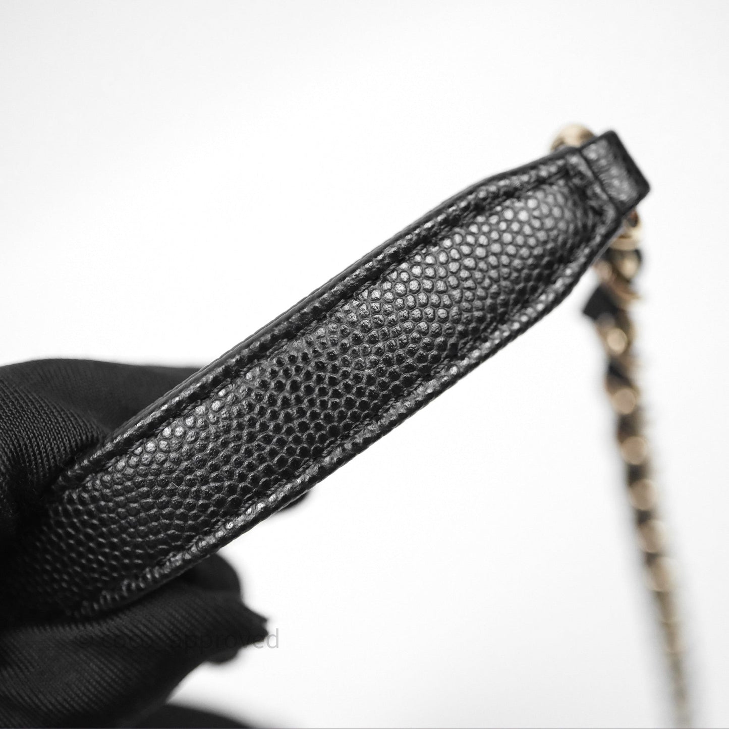 Chanel Small Coco Handle Quilted Black Caviar Gold Hardware