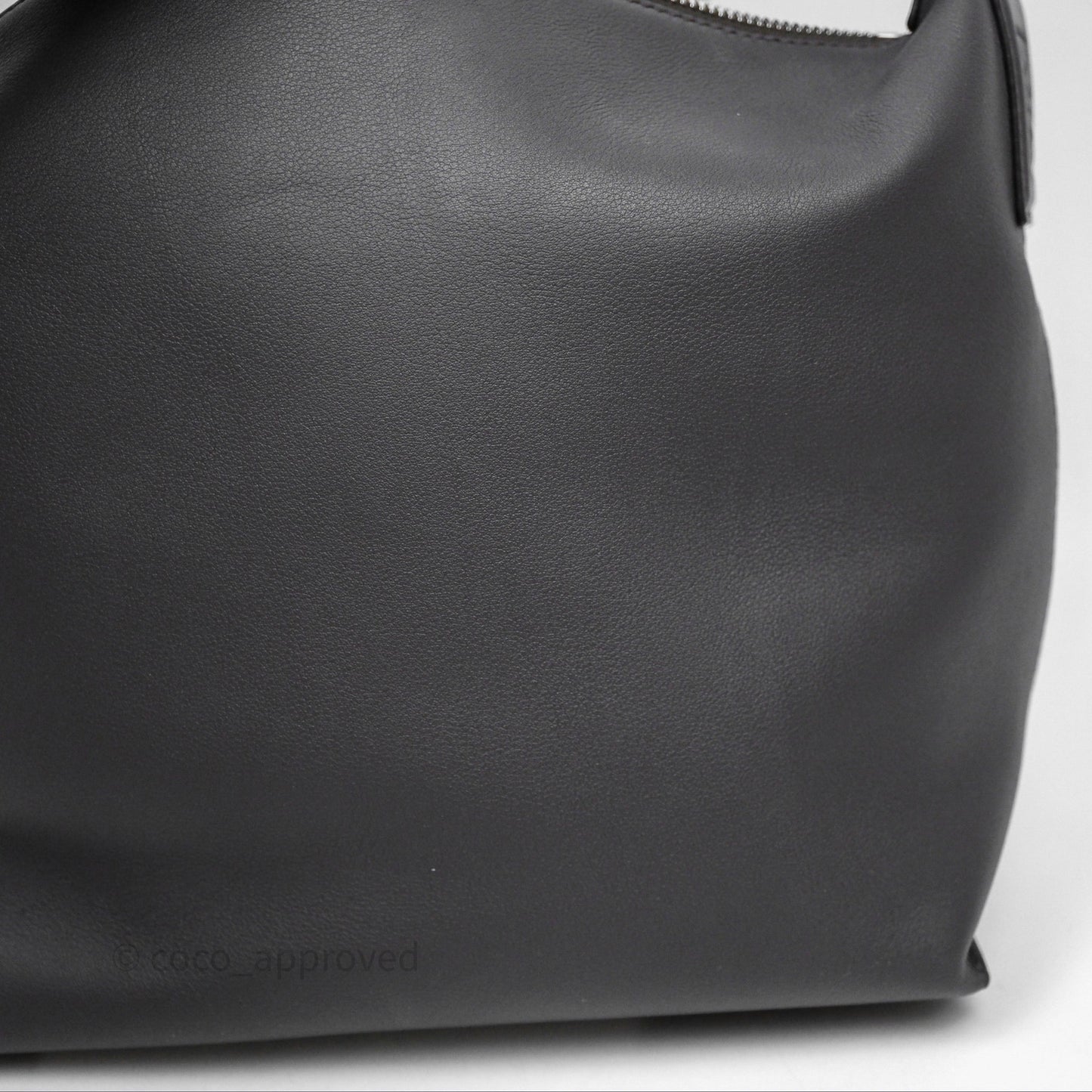 Loewe Small Cubi Bag In Supple Smooth Calfskin and Jacquard Dark Grey