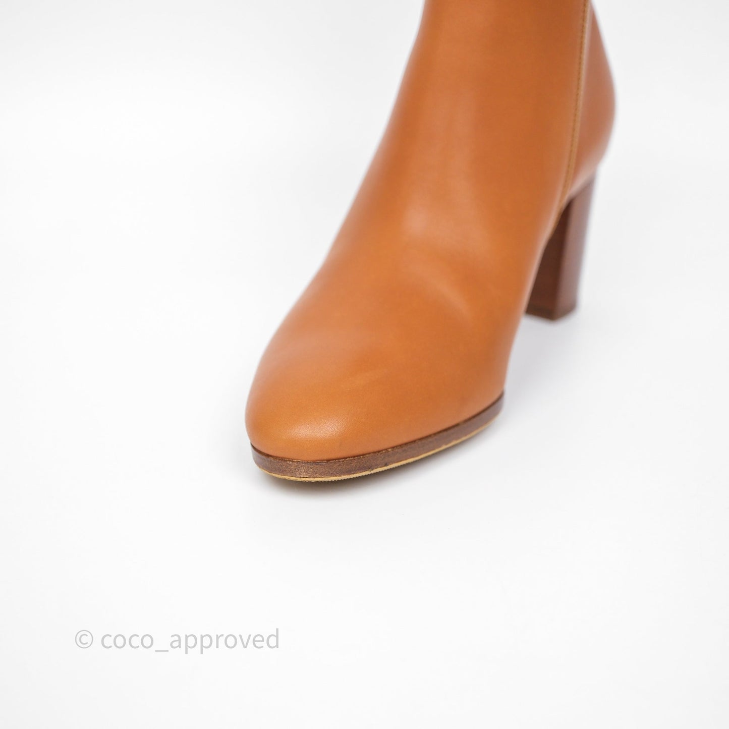 Hermès Saint Germain Ankle Boot Naturel Size 36