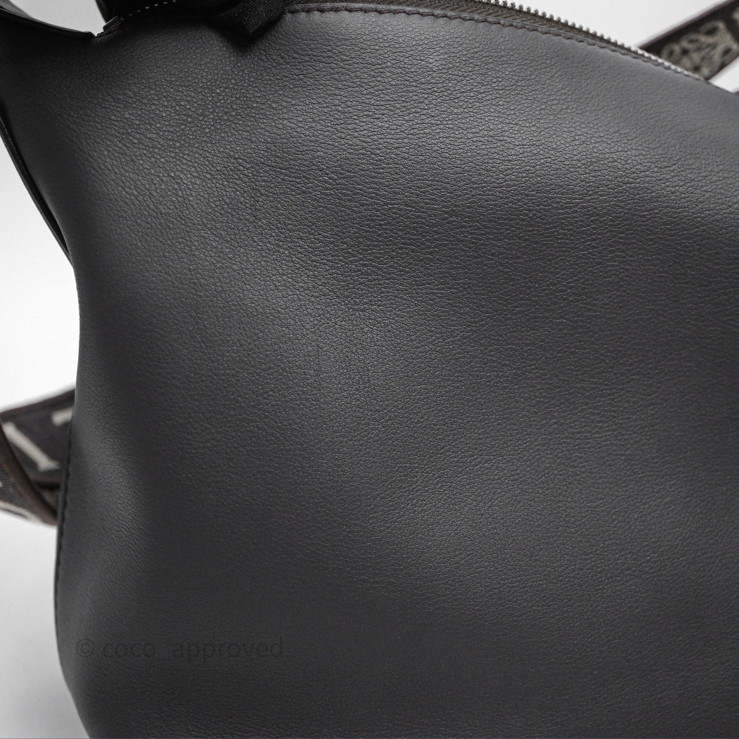 Loewe Small Cubi Bag In Supple Smooth Calfskin and Jacquard Dark Grey