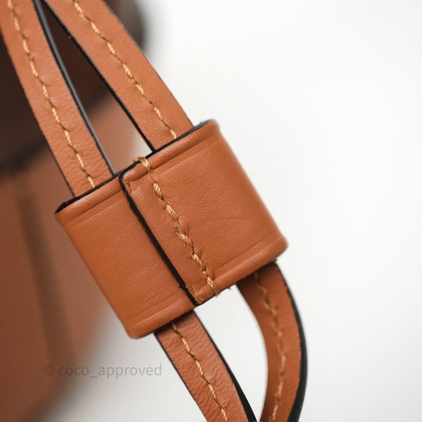 Loewe Small Balloon Bucket Bag Brown Tan Calfskin