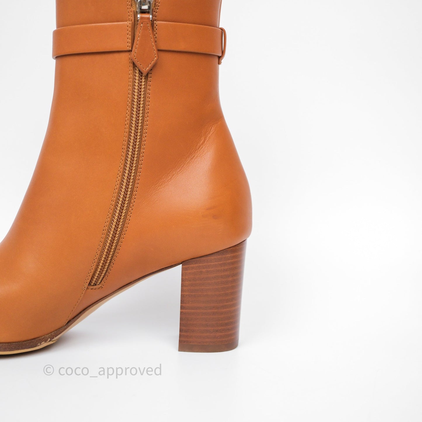 Hermès Saint Germain Ankle Boot Naturel Size 36