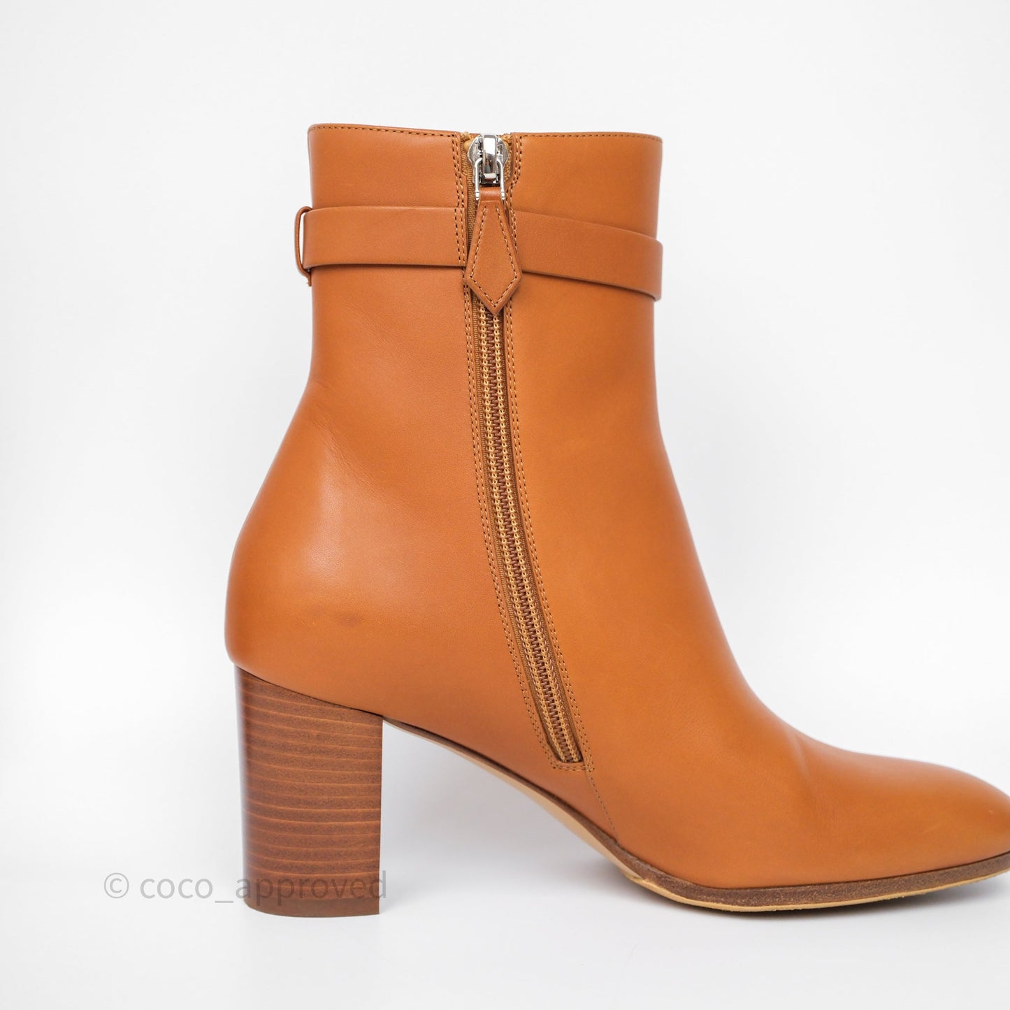 Hermès Saint Germain Ankle Boot Naturel Size 36