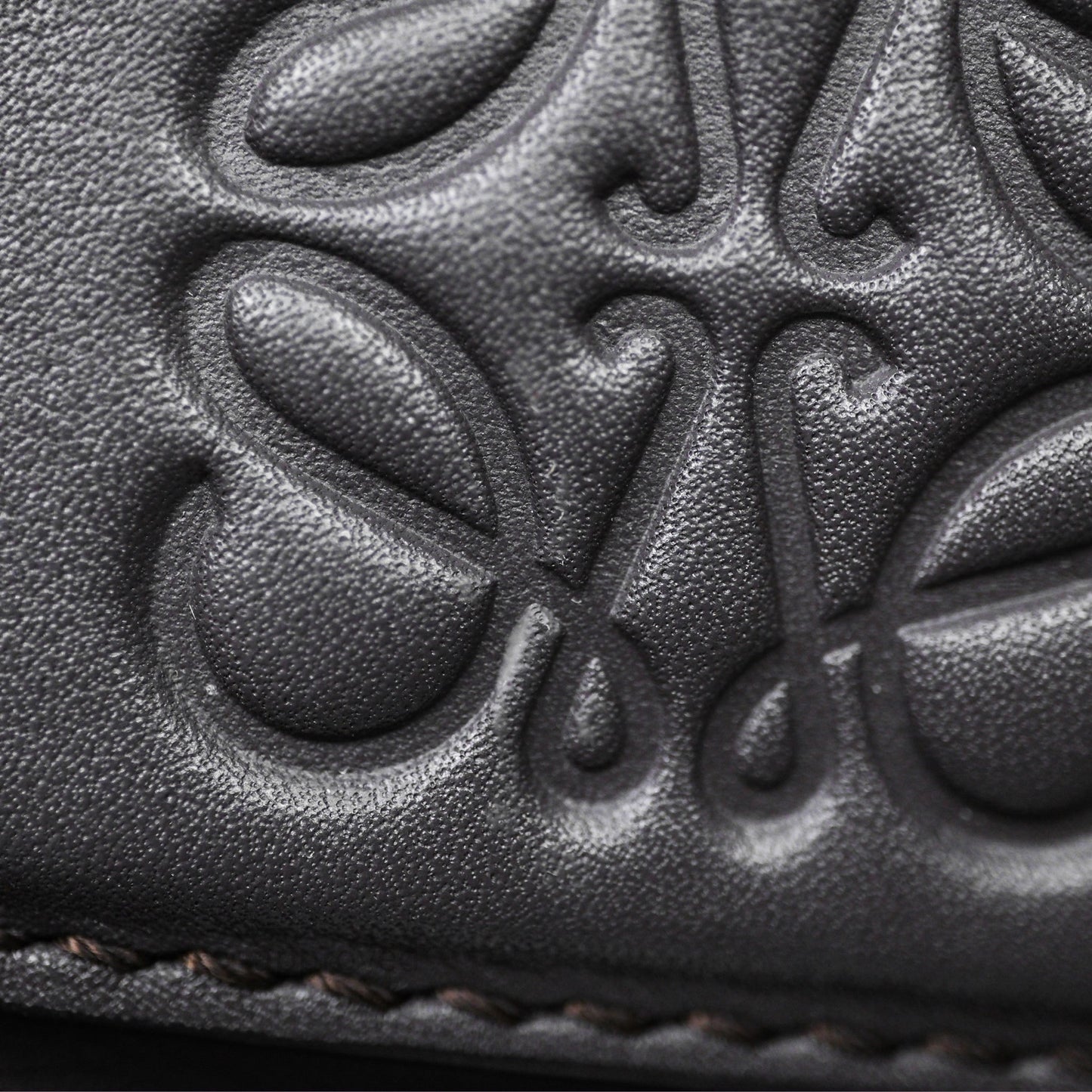 Loewe Small Cubi Bag In Supple Smooth Calfskin and Jacquard Dark Grey