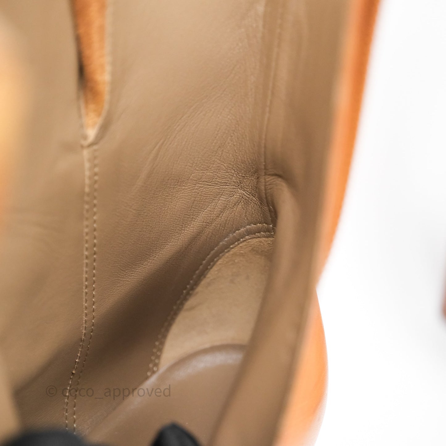Hermès Saint Germain Ankle Boot Naturel Size 36