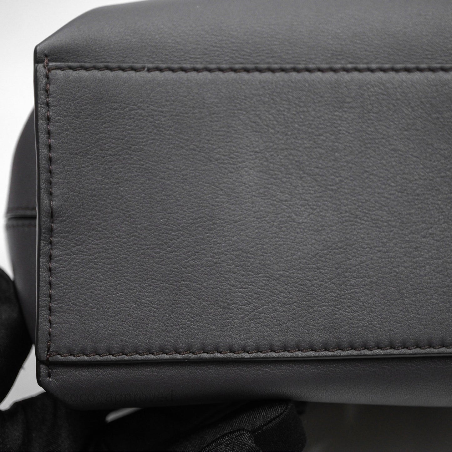 Loewe Small Cubi Bag In Supple Smooth Calfskin and Jacquard Dark Grey