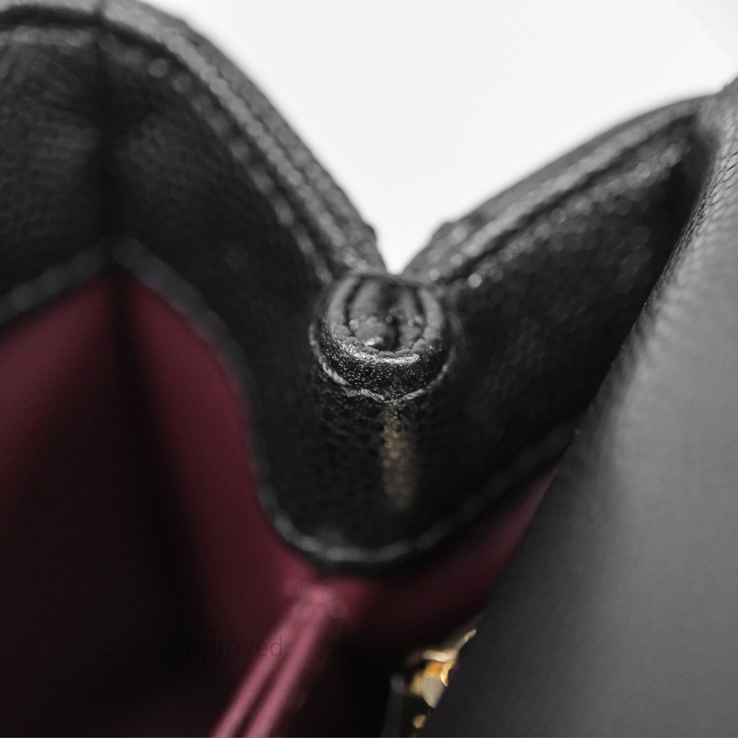 Chanel Small Coco Handle Quilted Black Caviar Gold Hardware