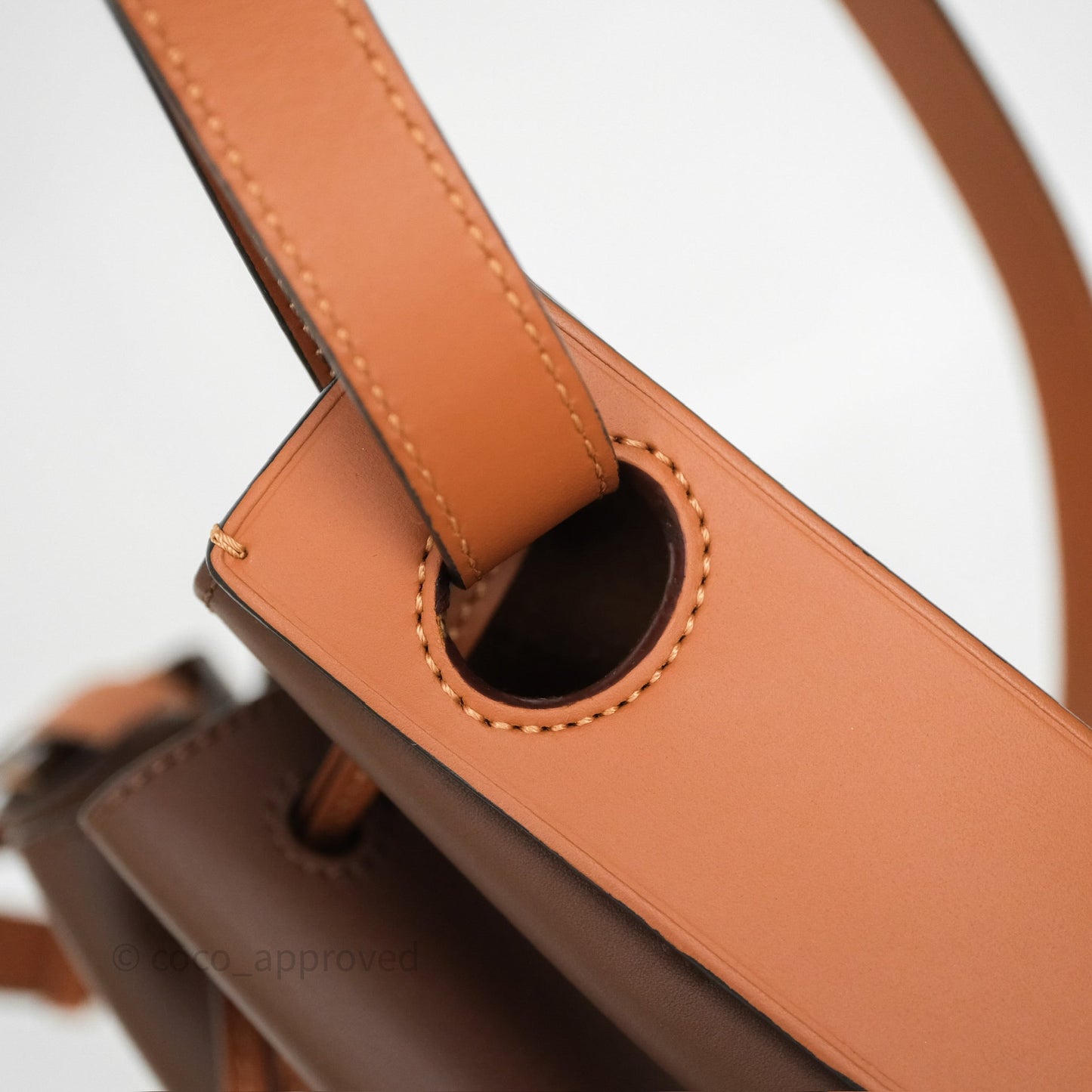 Loewe Small Balloon Bucket Bag Brown Tan Calfskin