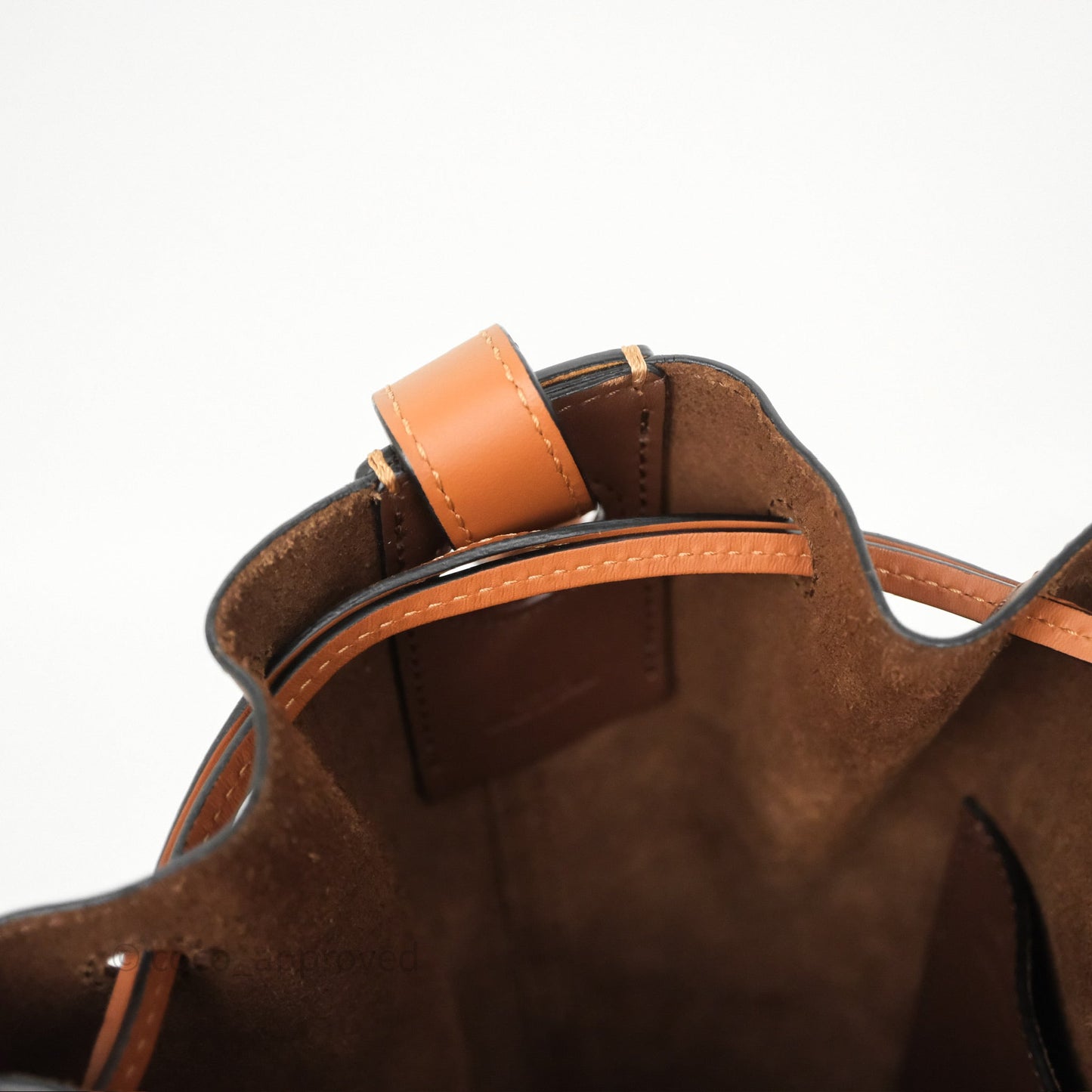 Loewe Small Balloon Bucket Bag Brown Tan Calfskin