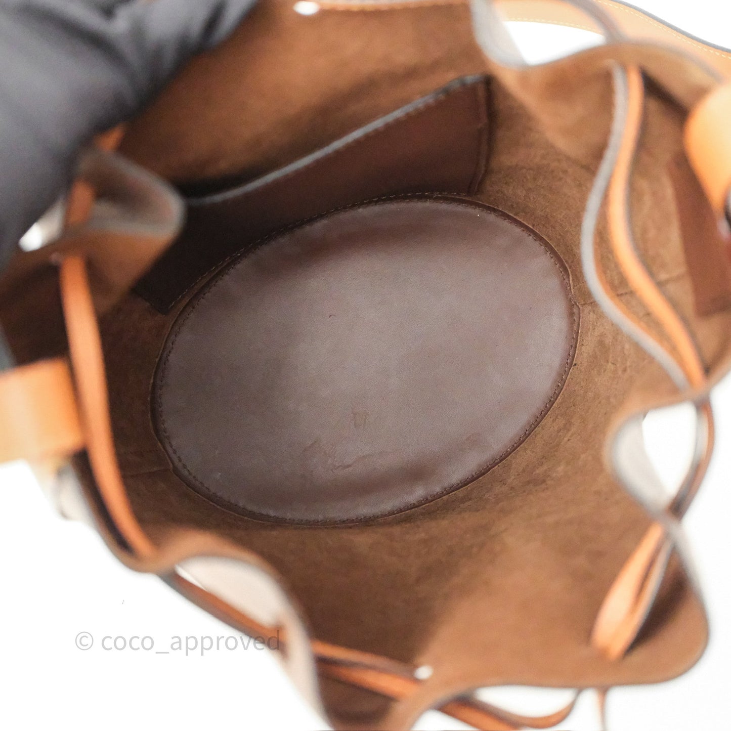 Loewe Small Balloon Bucket Bag Brown Tan Calfskin