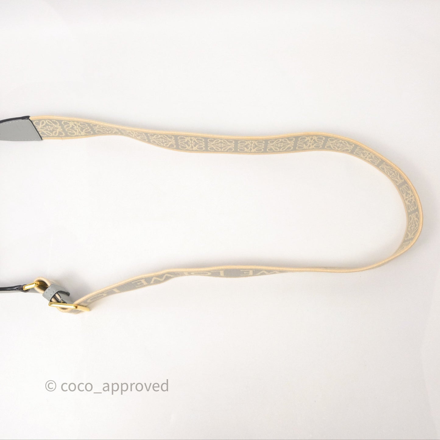 Loewe Mini Gate Dual Bag Ash Grey Soft Calfskin Jacquard Strap
