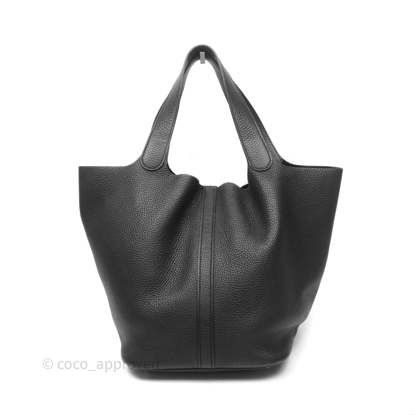 Hermès Picotin 26 Black Noir 89 Clemence Palladium Hardware