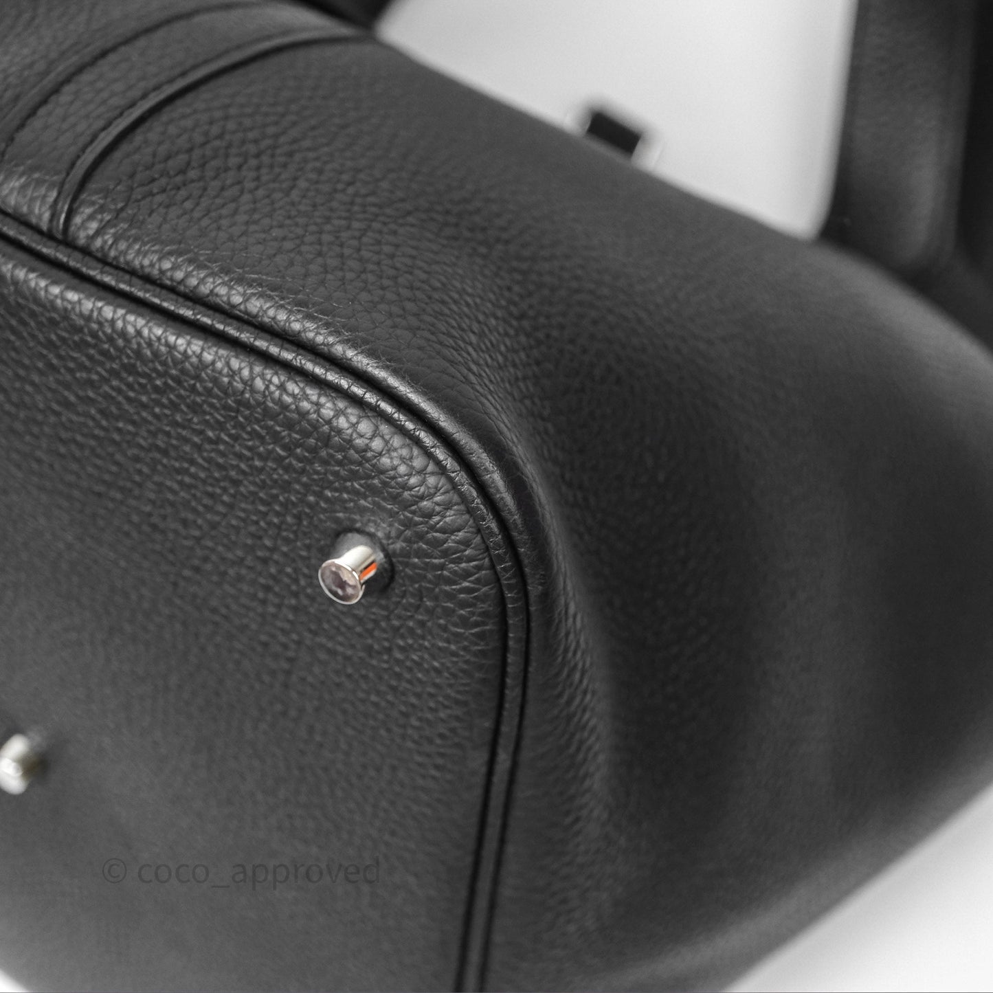 Hermès Picotin 26 Black Noir 89 Clemence Palladium Hardware
