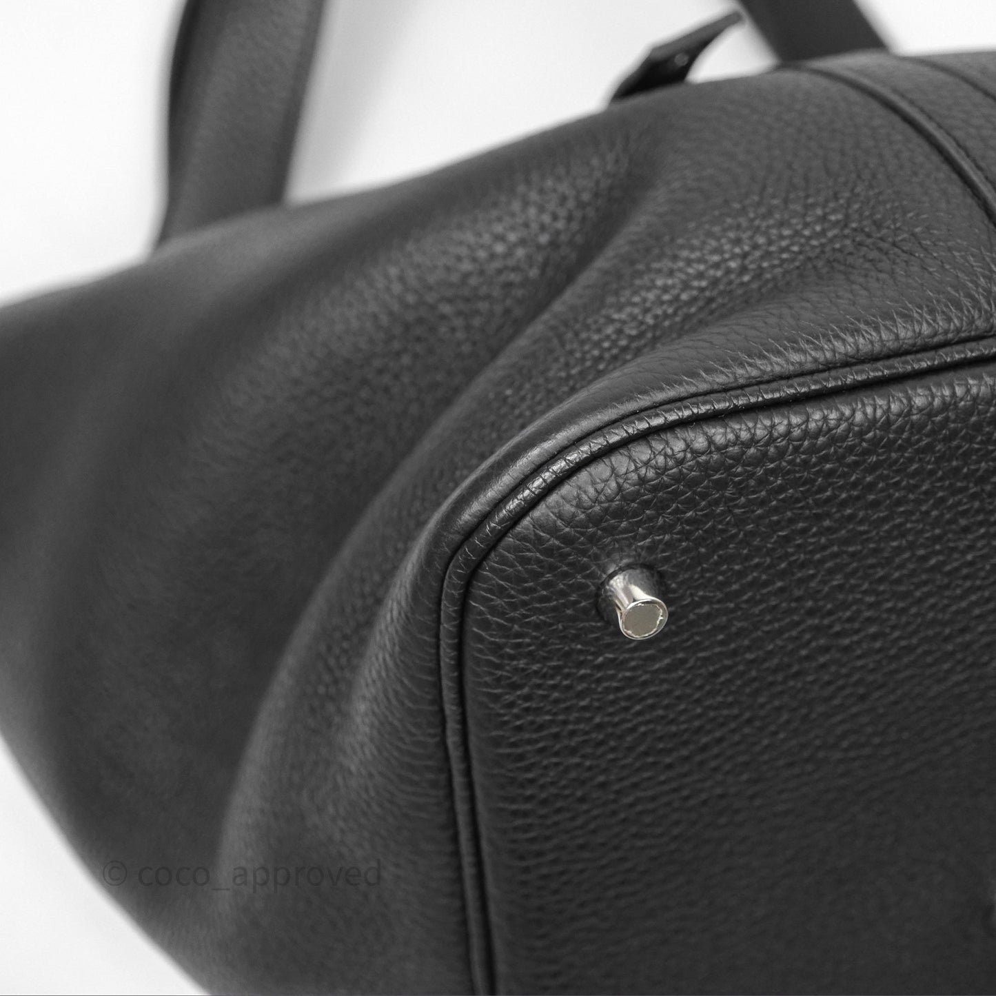 Hermès Picotin 26 Black Noir 89 Clemence Palladium Hardware