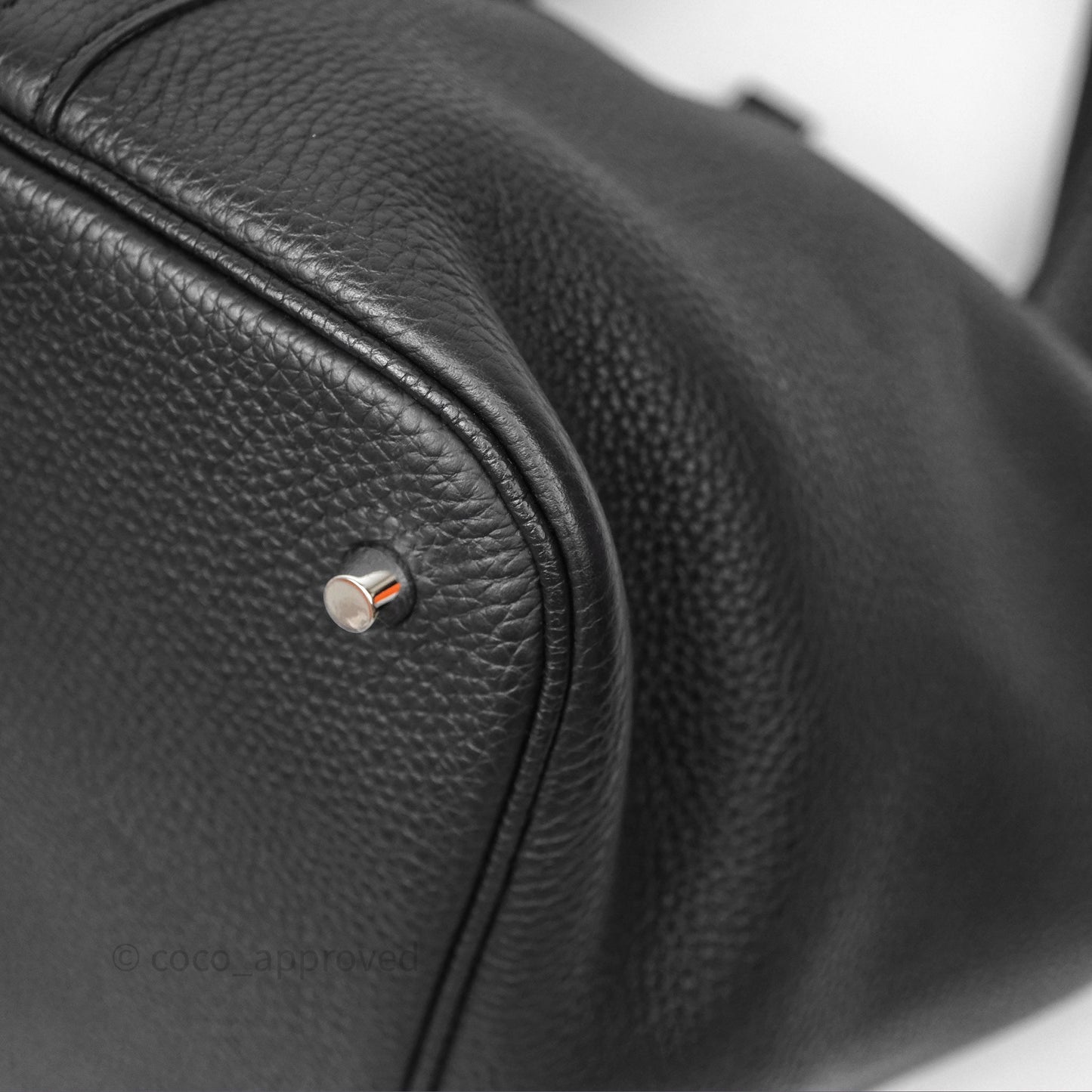 Hermès Picotin 26 Black Noir 89 Clemence Palladium Hardware