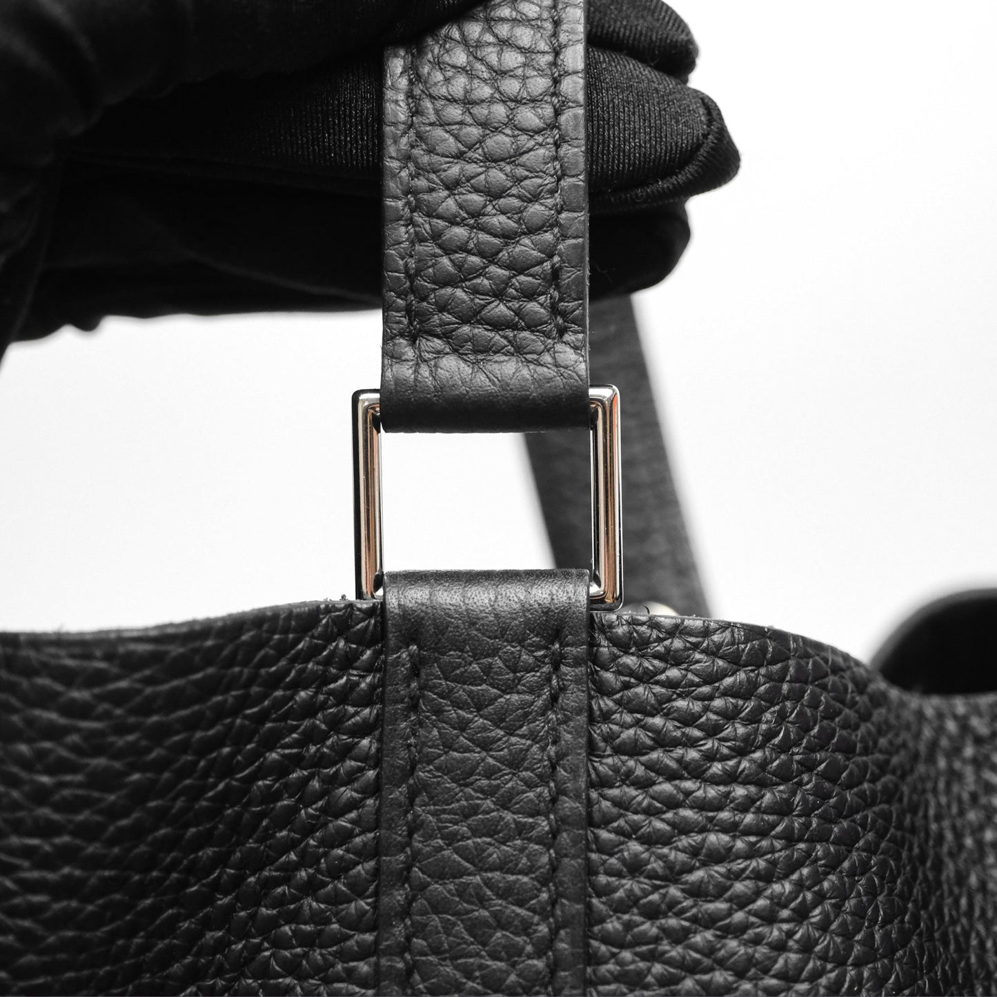 Hermès Picotin 26 Black Noir 89 Clemence Palladium Hardware