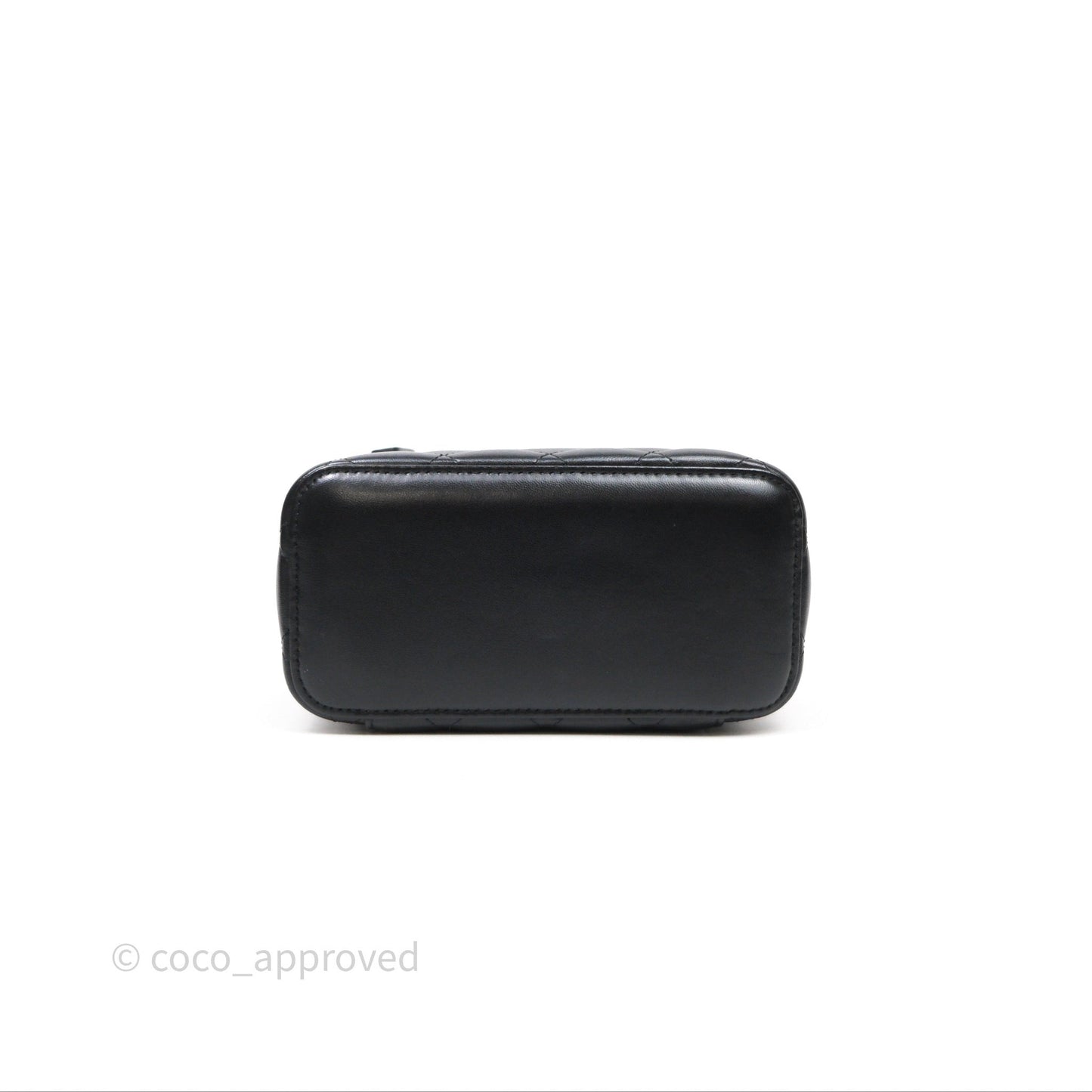 Chanel Classic Vanity with Chain Black Lambskin Gold Hardware