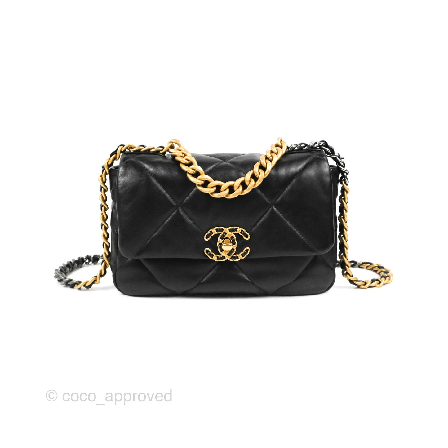 Chanel 19 Small Black Mixed Hardware