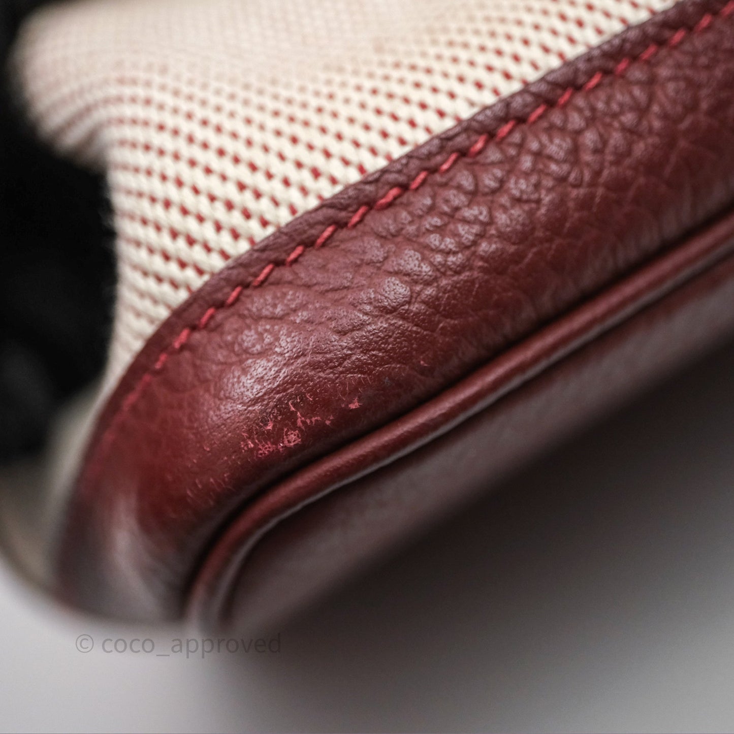 Hermes Garden Party 36 Ecru/ Rouge H 55 Palladium Hardware