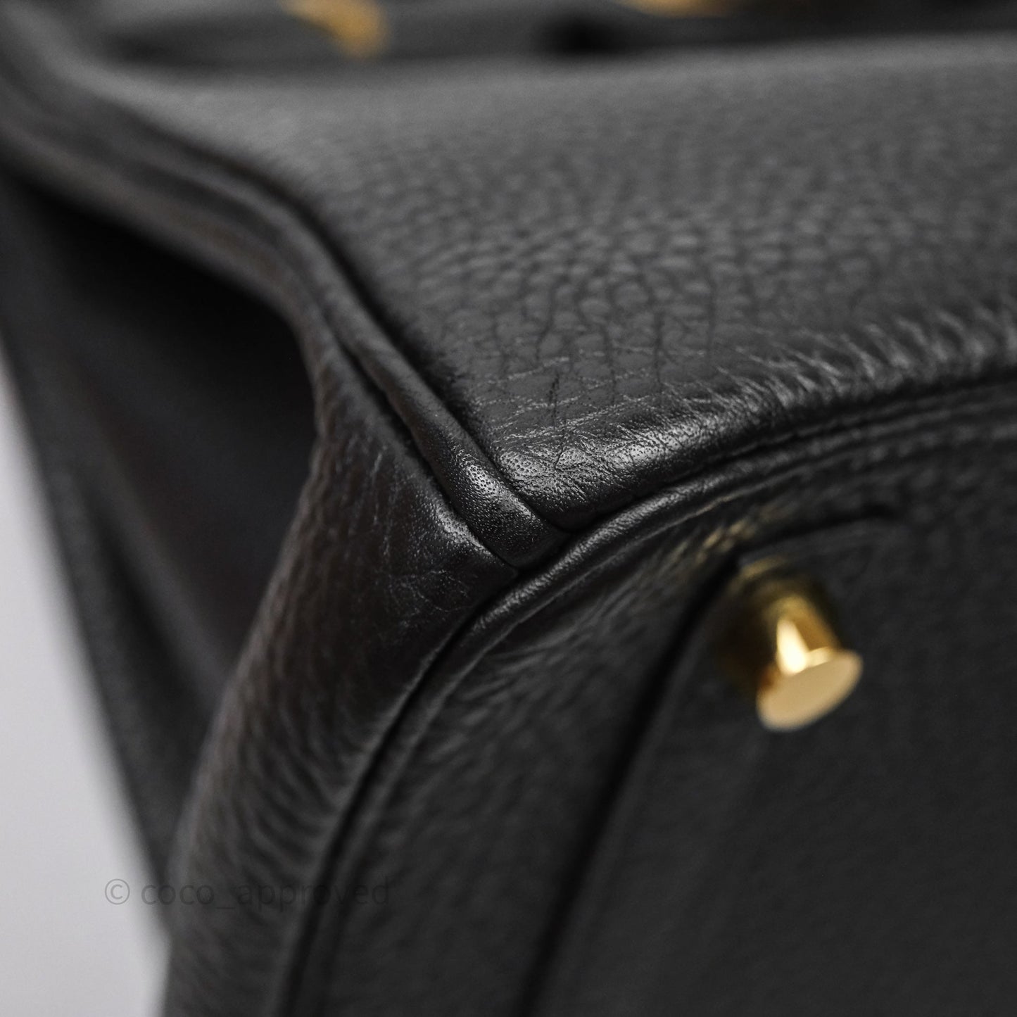 Hermès Birkin 30 Black Noir 89 Togo Gold Hardware