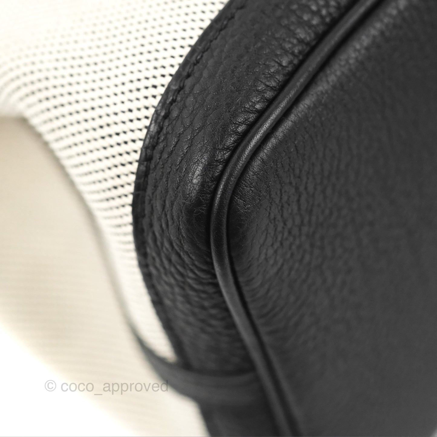 Hermès Garden Party 30 Black/Ecru Canvas