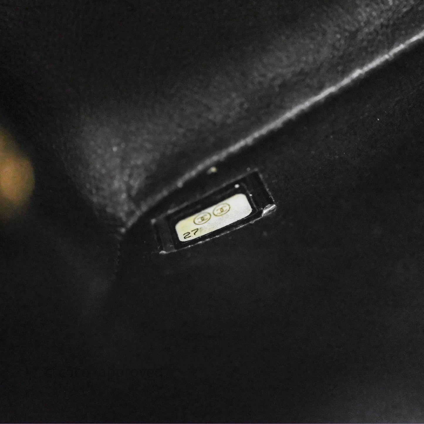 Chanel Mini Rectangular Chevron Black Lambskin Aged Gold Hardware