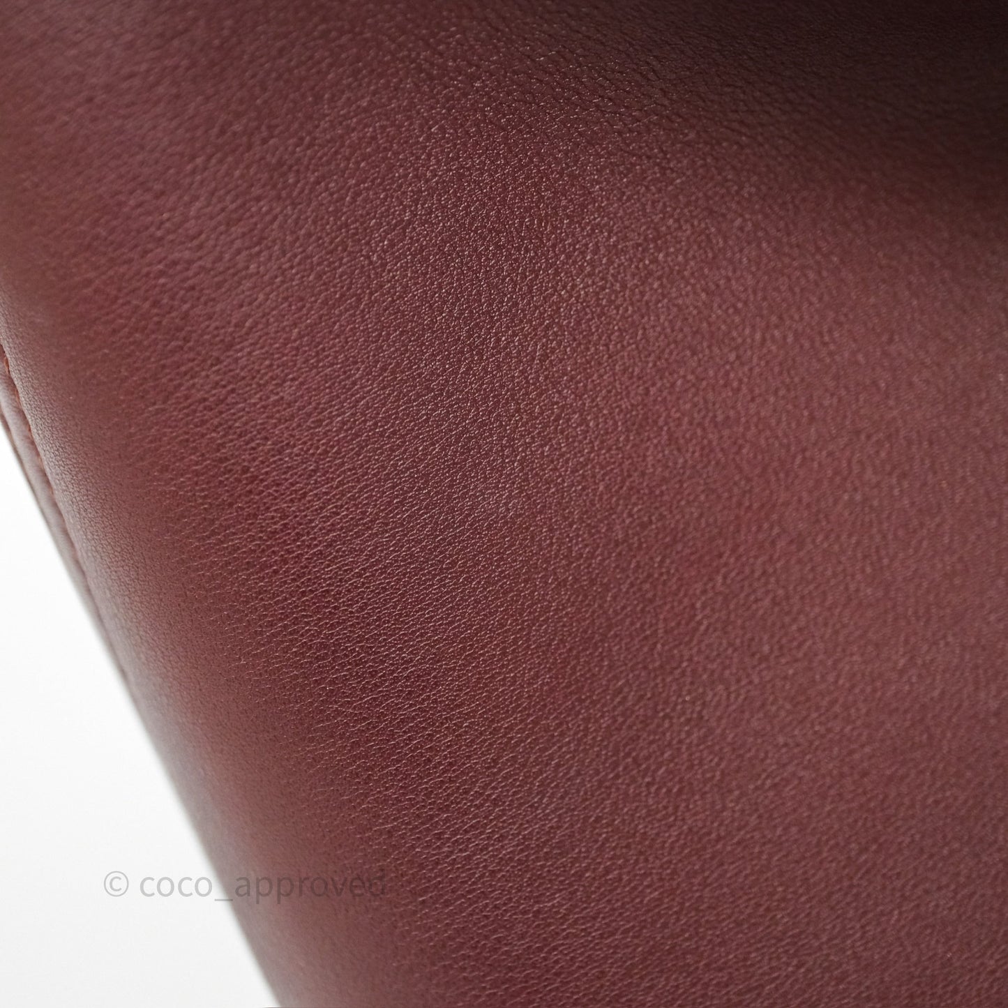 Loewe Mini Pebble Bucket in Smooth Calfskin Dark Burgundy