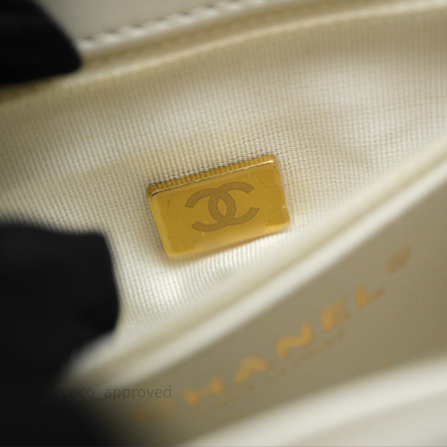 Chanel Kelly Bag Quilted White Calfskin Aged Gold Hardware