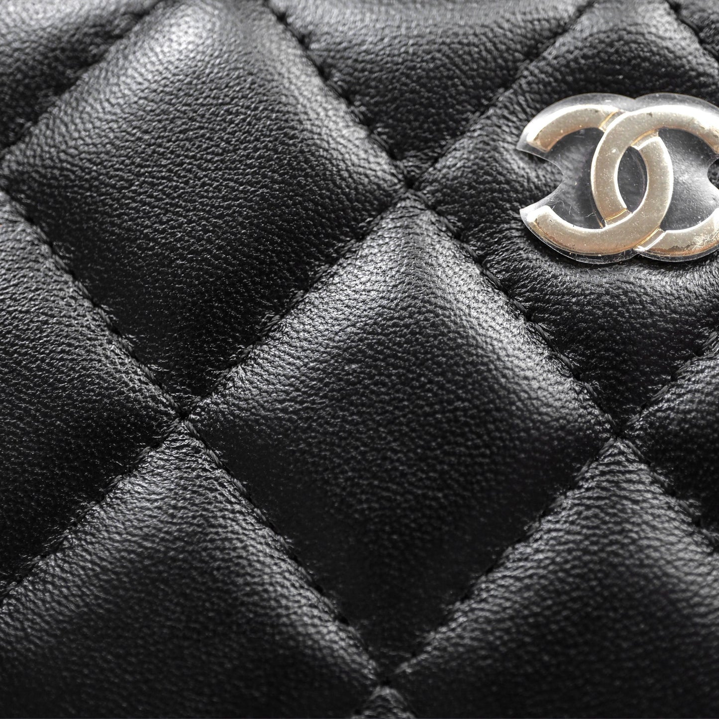Chanel Classic Vanity with Chain Black Lambskin Gold Hardware