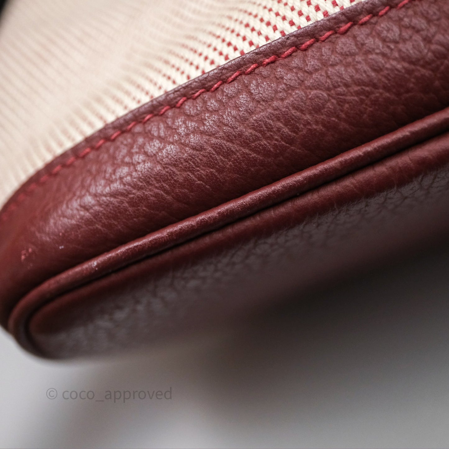 Hermes Garden Party 36 Ecru/ Rouge H 55 Palladium Hardware