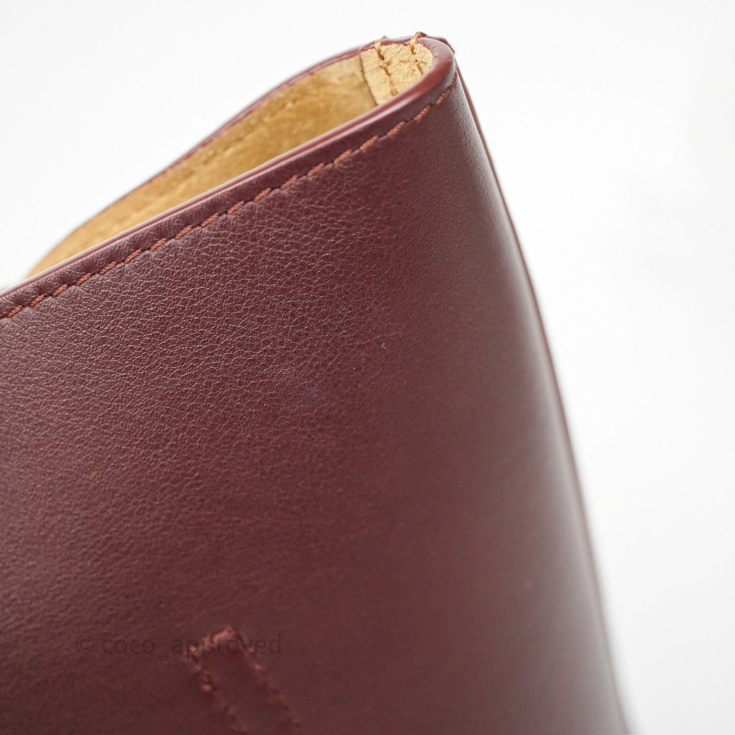 Loewe Mini Pebble Bucket in Smooth Calfskin Dark Burgundy