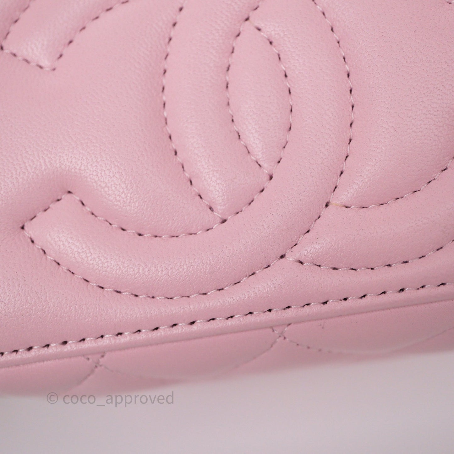 Chanel Vanity with Enamel CC Adjustable Chain Pink Lambskin Aged Gold Hardware