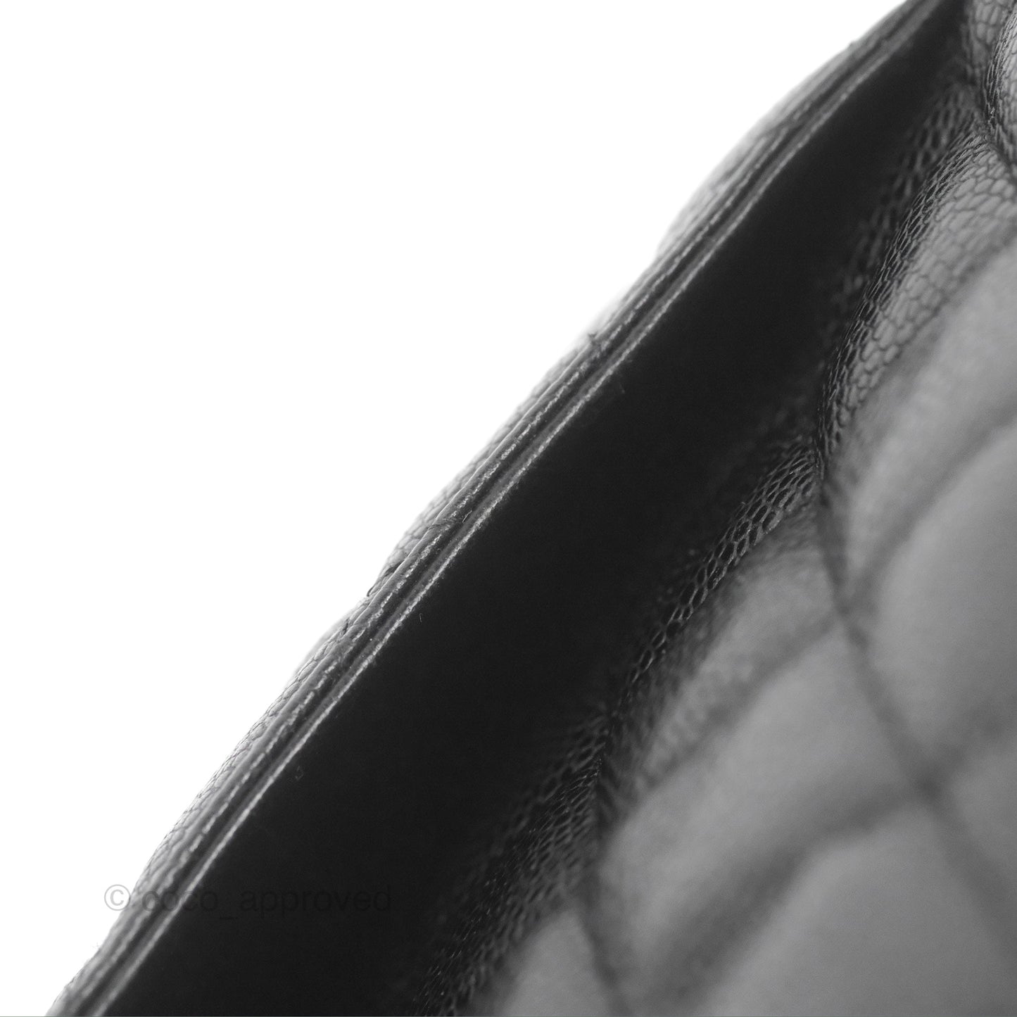 Chanel Jumbo Single Flap Black Caviar 24K Gold Hardware