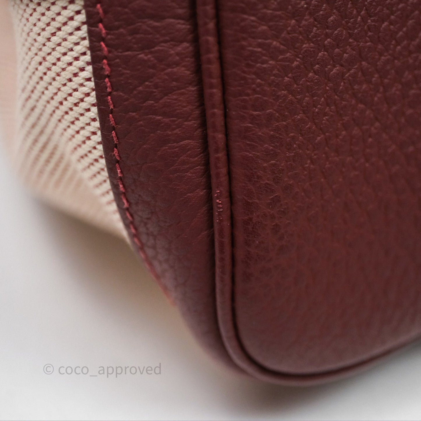 Hermes Garden Party 36 Ecru/ Rouge H 55 Palladium Hardware