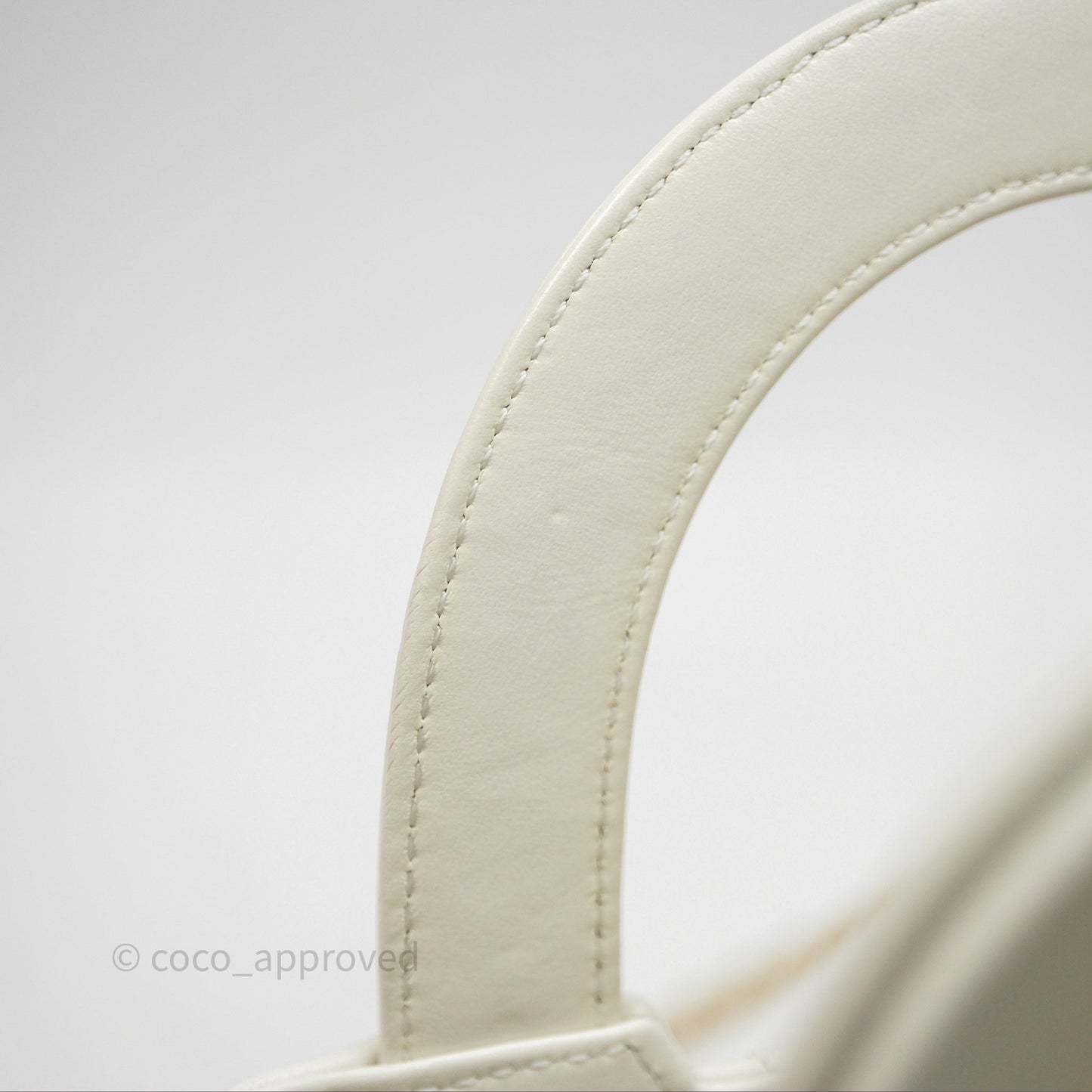 Chanel Kelly Bag Quilted White Calfskin Aged Gold Hardware