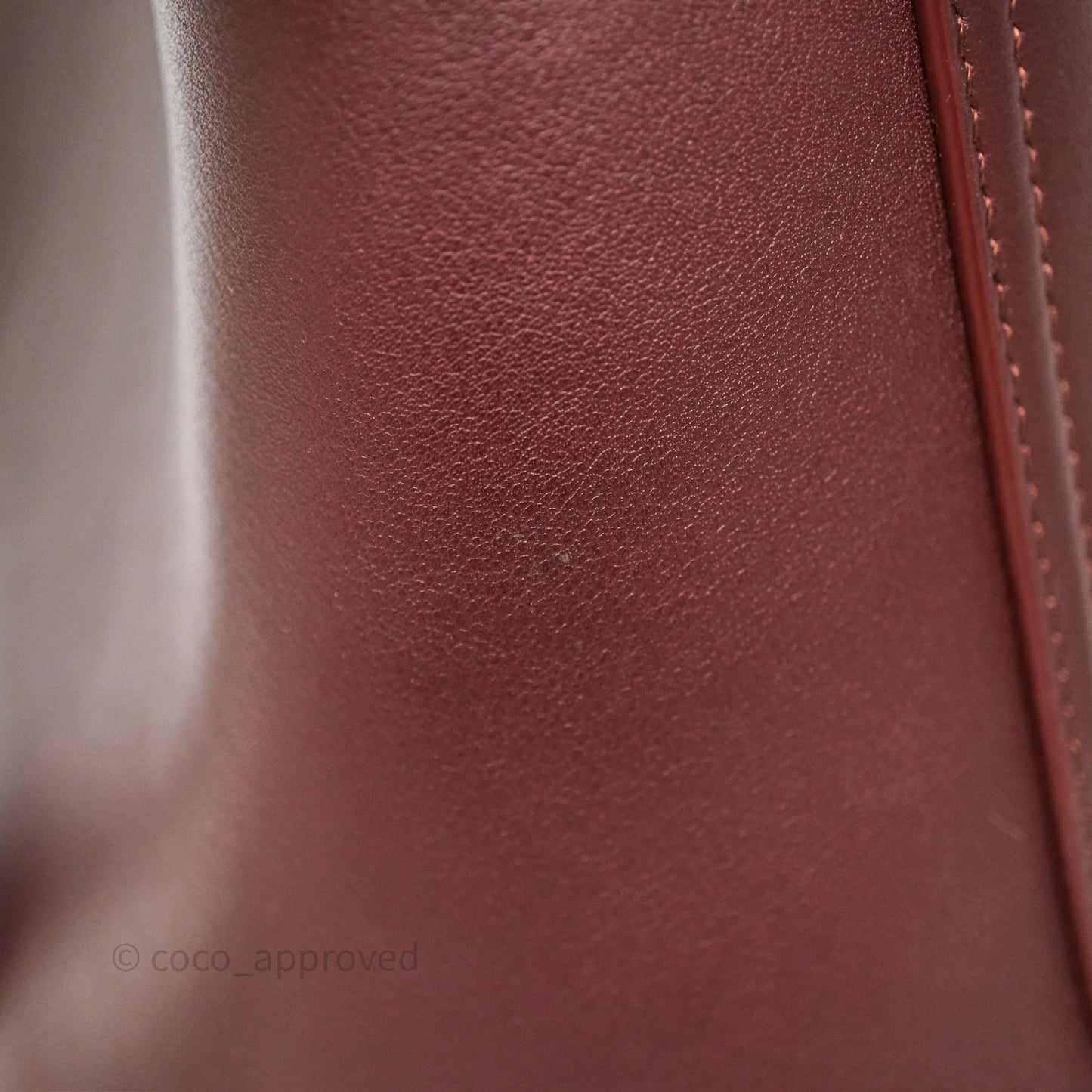 Loewe Mini Pebble Bucket in Smooth Calfskin Dark Burgundy