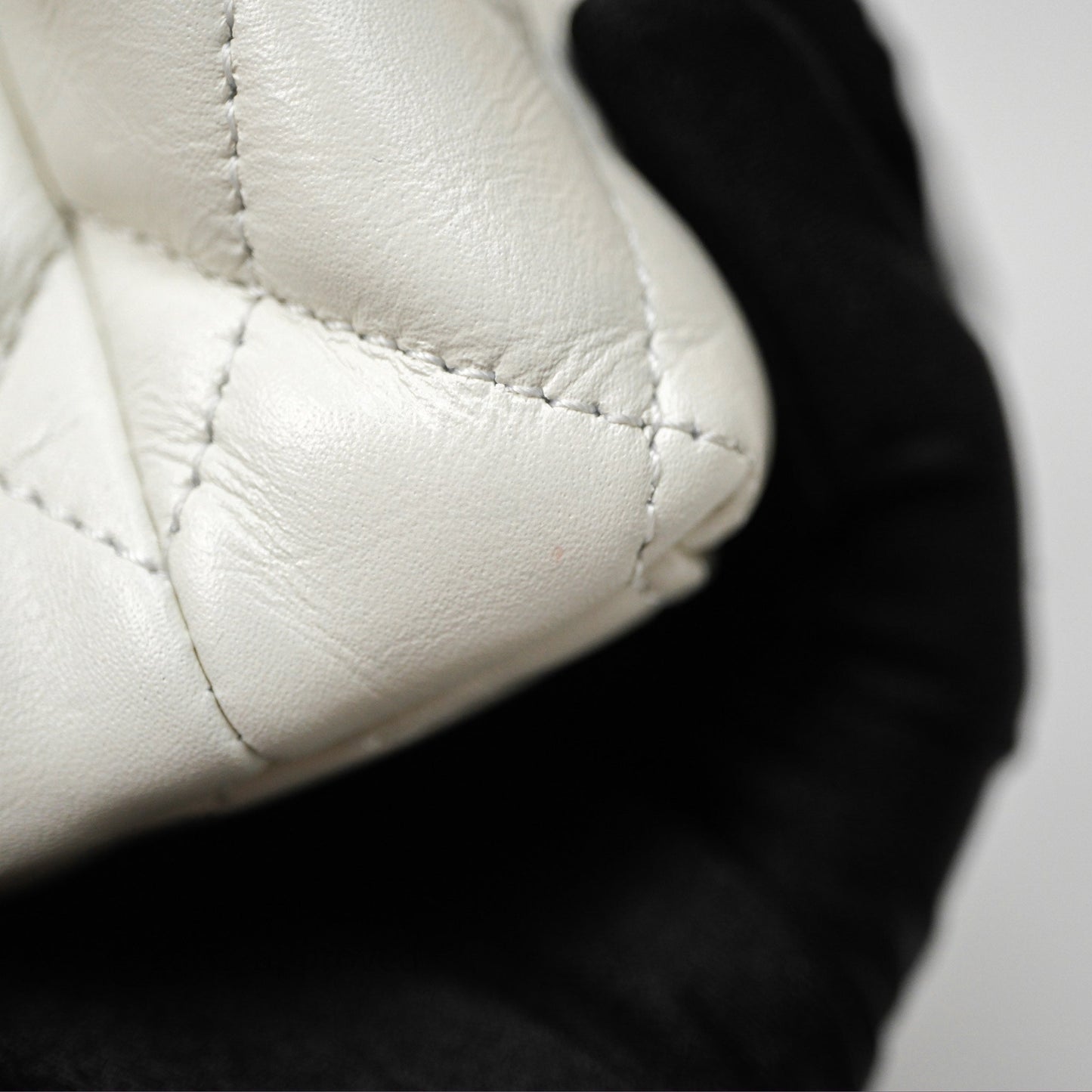 Chanel Kelly Bag Quilted White Calfskin Aged Gold Hardware