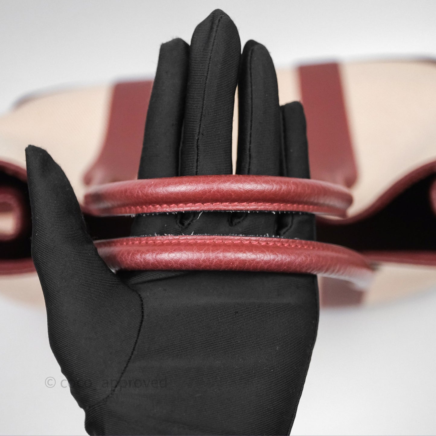 Hermes Garden Party 36 Ecru/ Rouge H 55 Palladium Hardware
