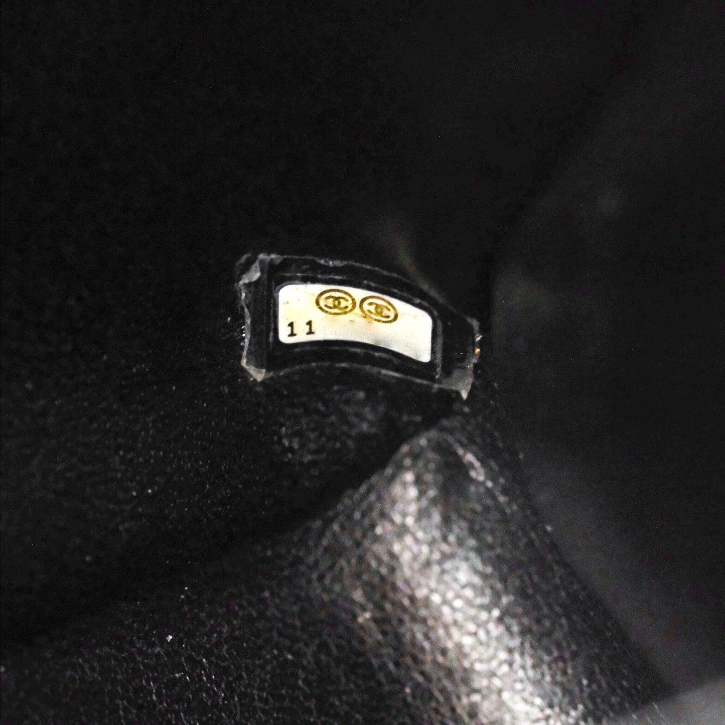Chanel Jumbo Single Flap Black Caviar 24K Gold Hardware
