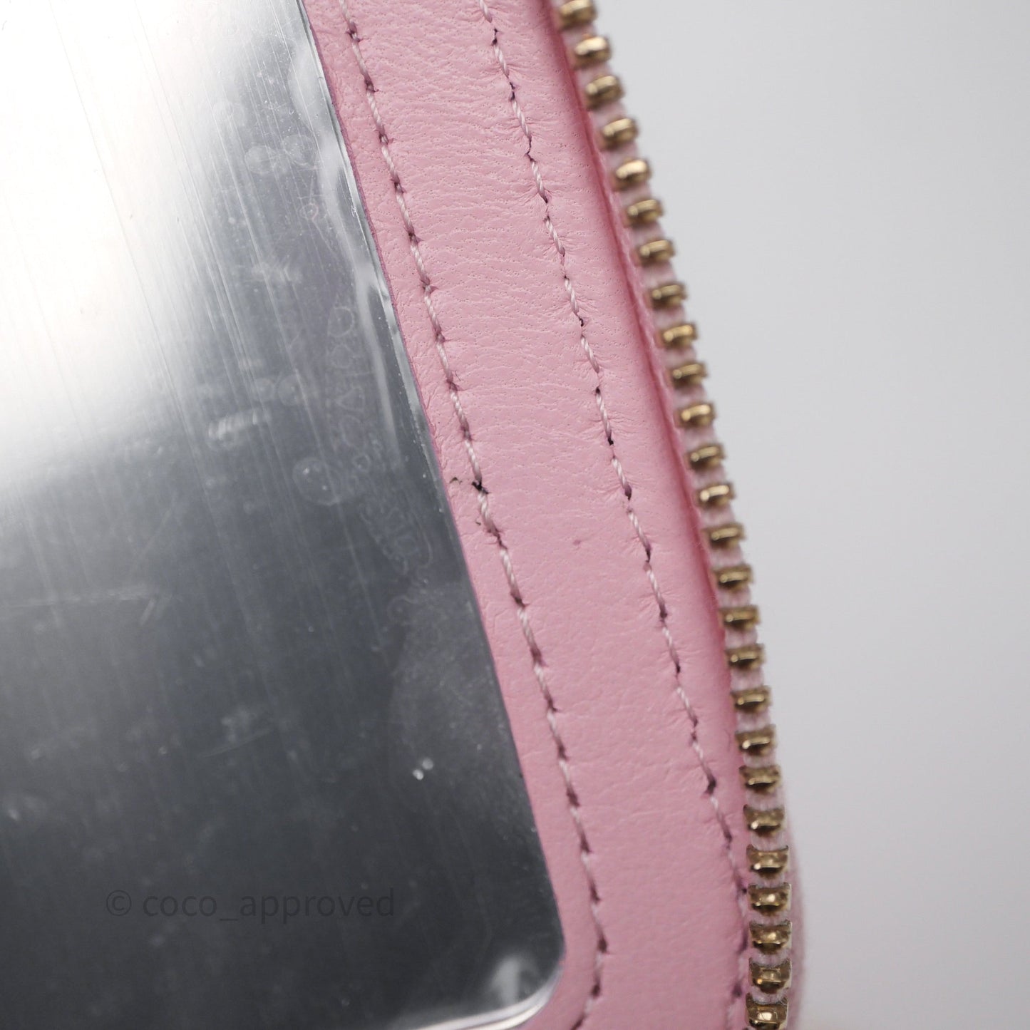 Chanel Vanity with Enamel CC Adjustable Chain Pink Lambskin Aged Gold Hardware