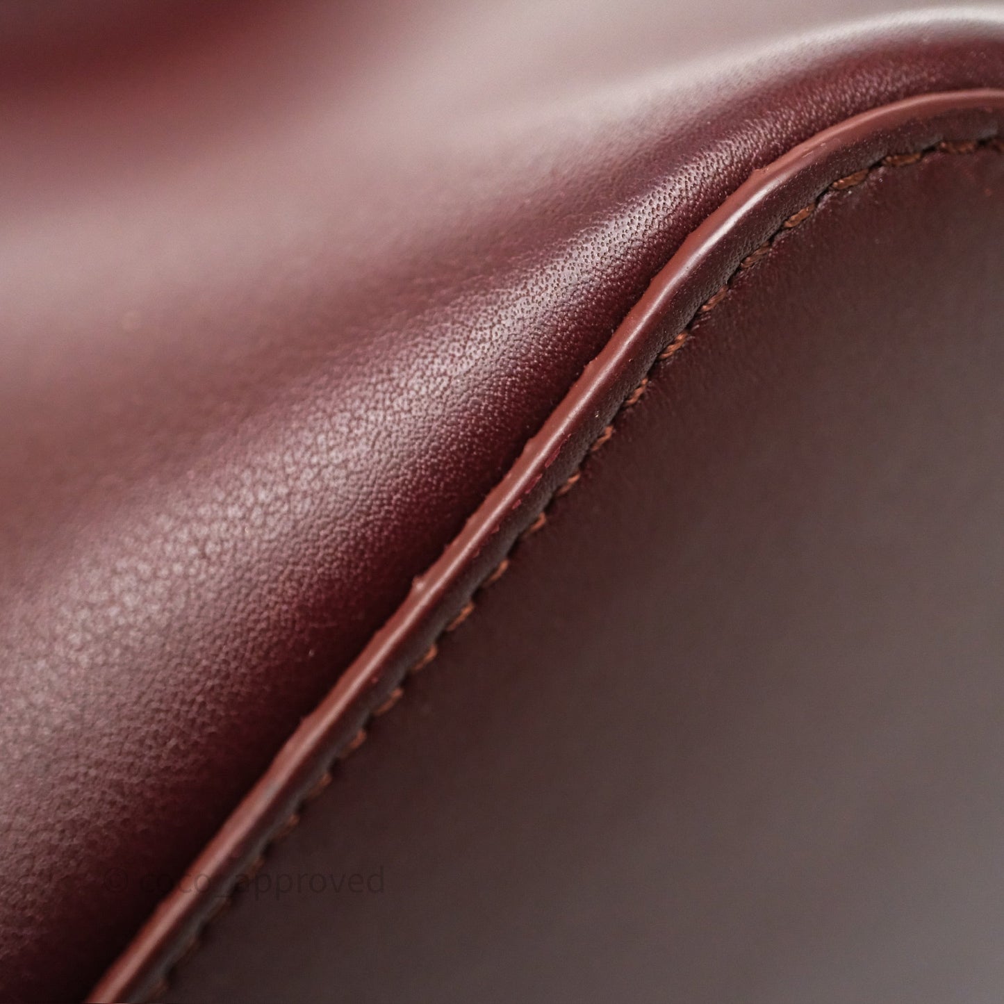 Loewe Mini Pebble Bucket in Smooth Calfskin Dark Burgundy
