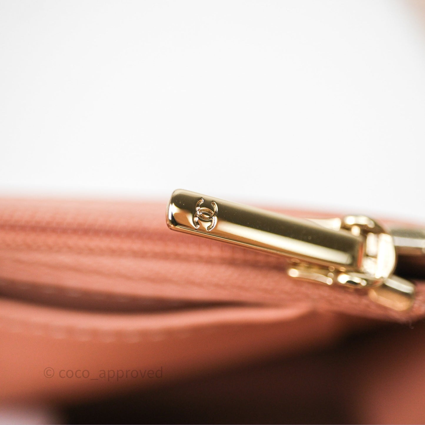 Chanel Quilted Frame Wallet On Chain WOC Beige Lambskin Rose Gold Hardware
